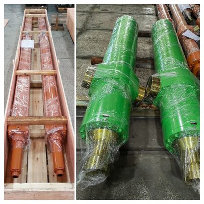 Áp suất thử nghiệm 32 MPa Áp suất nặng 3 giai đoạn xi lanh thủy lực với đường kính khoan tối đa 865mm trong nhà máy thép