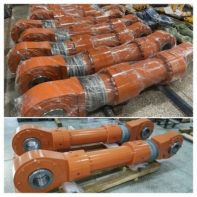 Áp suất thử nghiệm 35Mpa Đi bộ Beam Hydraulic Cylinder Với Merkel Seal