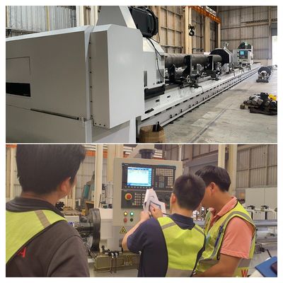 2 đầu tùy chỉnh Skiving và máy quét cuộn với SIEMENS CNC