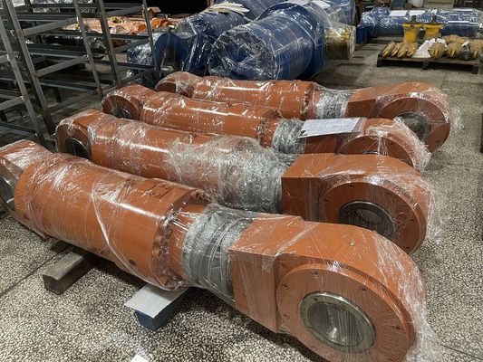 Áp suất thử nghiệm 35Mpa Đi bộ Beam Hydraulic Cylinder Với Merkel Seal