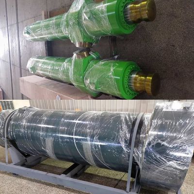 Thép kim loại nhà máy thủy lực xi lanh công suất nặng 210 bar với chiều dài đột quỵ phù hợp