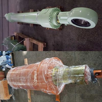 Áp suất thử nghiệm 32 MPa Các xi lanh hạng nặng hoạt động đơn với độ bền đặc biệt và cấu trúc mạnh mẽ