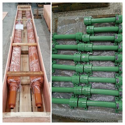 Đơn vị hóa ba giai đoạn thủy lực xi lanh hạng nặng 21 Mpa áp suất hoạt động